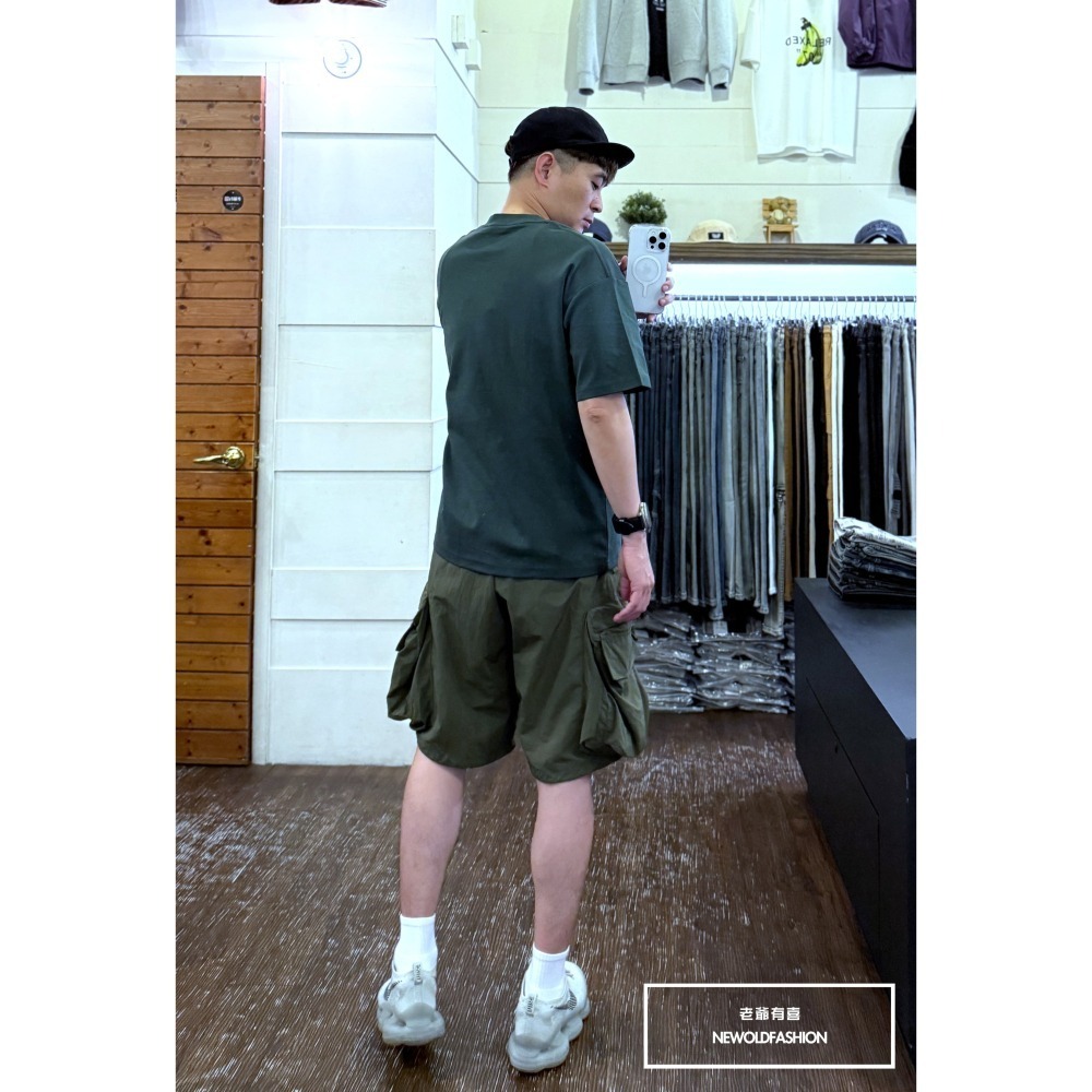 『新品上市』重磅簡約純色素面短T(NOF2503N5037)-深綠-細節圖3
