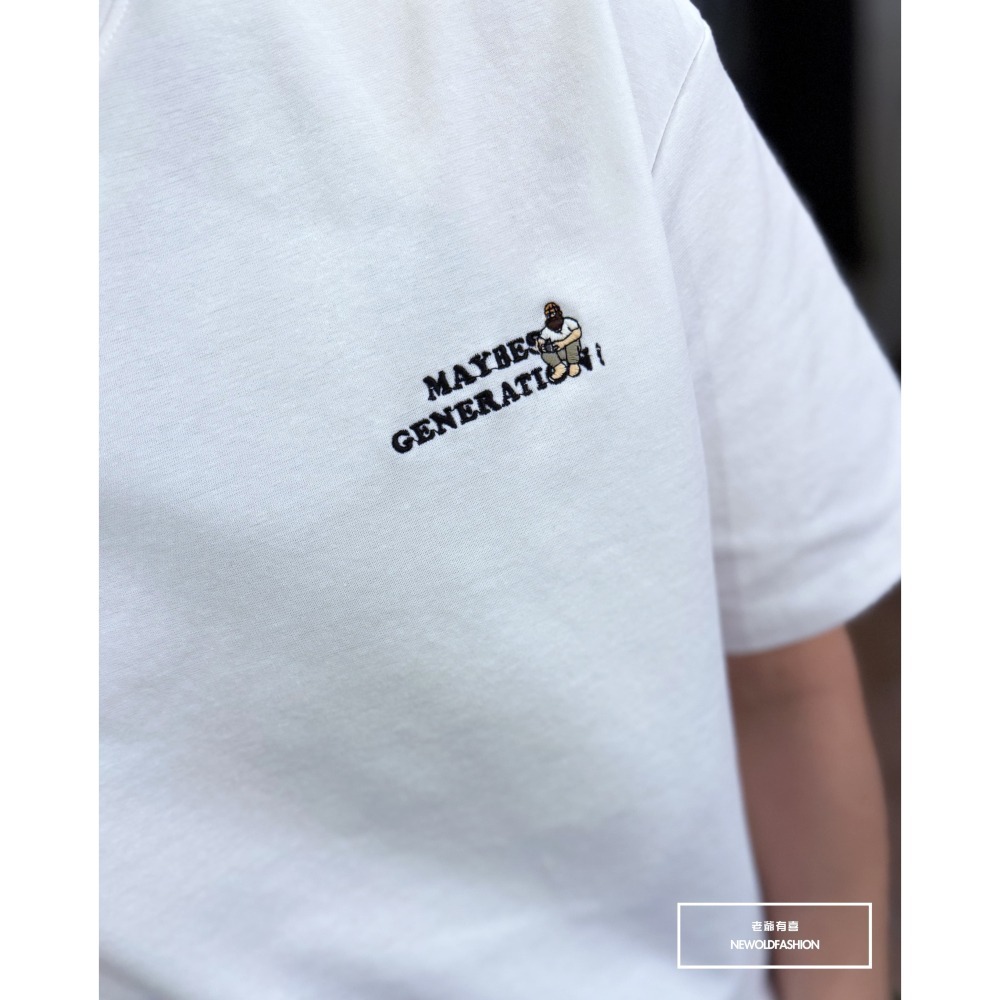 『新品上市』重磅Maybes毛帽男孩短T(NOF2503N5082)-白-細節圖3