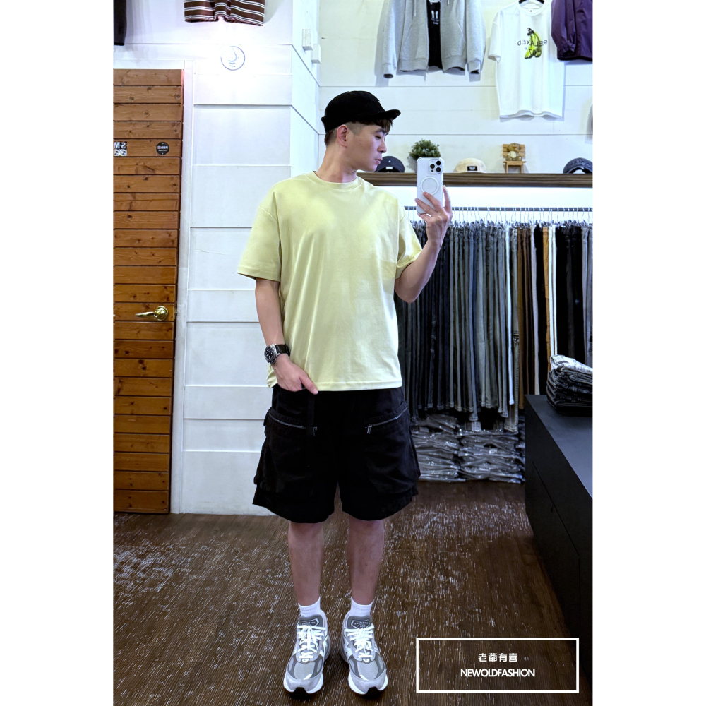 『新品上市』重磅簡約純色素面短T(NOF2503N5037)-淺綠-細節圖6