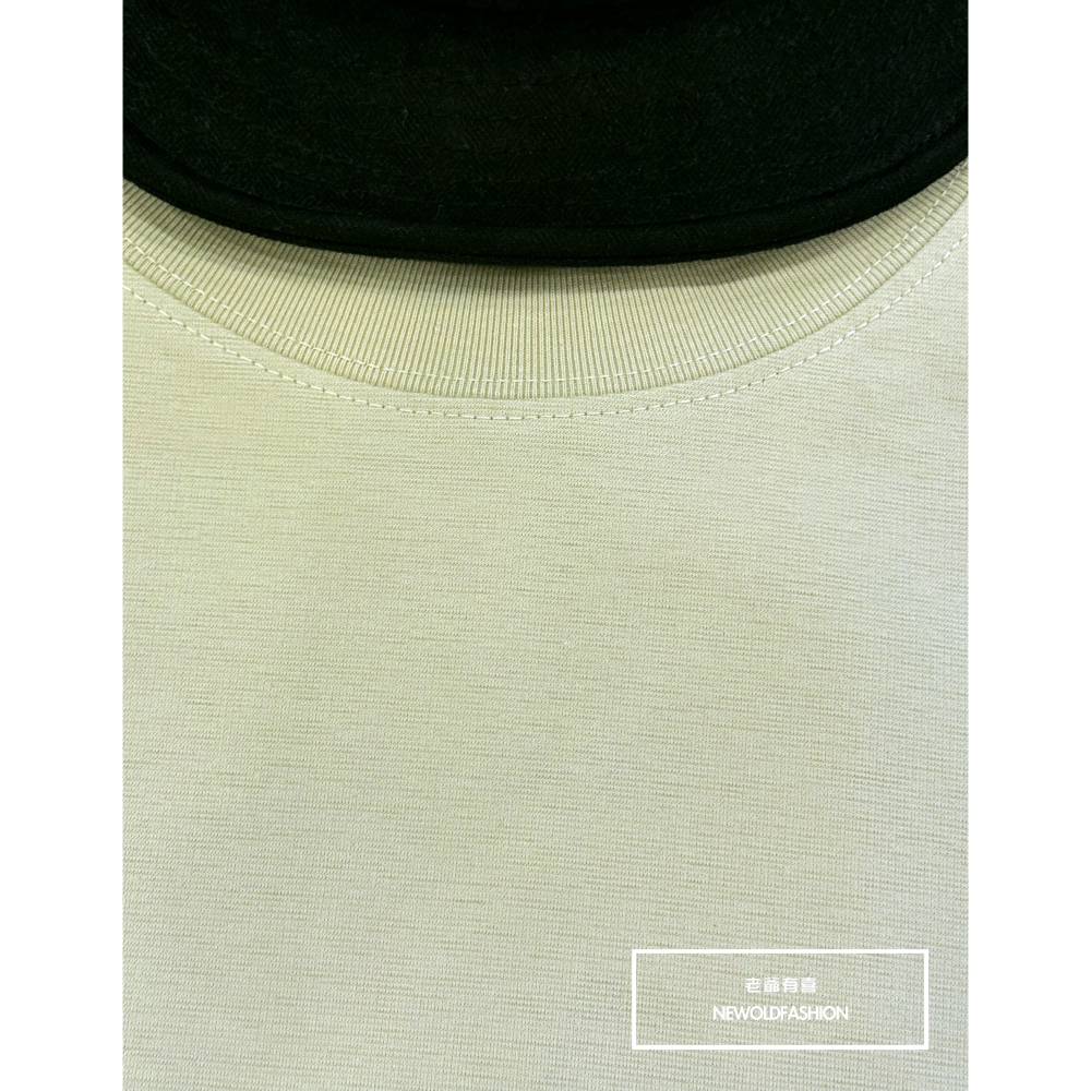 『新品上市』重磅簡約純色素面短T(NOF2503N5037)-淺綠-細節圖8