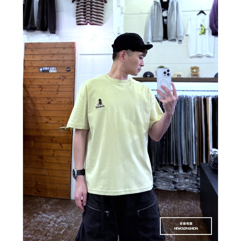 『新品上市』重磅紳士大叔短T(NOF2503N5008)-淺綠-細節圖6