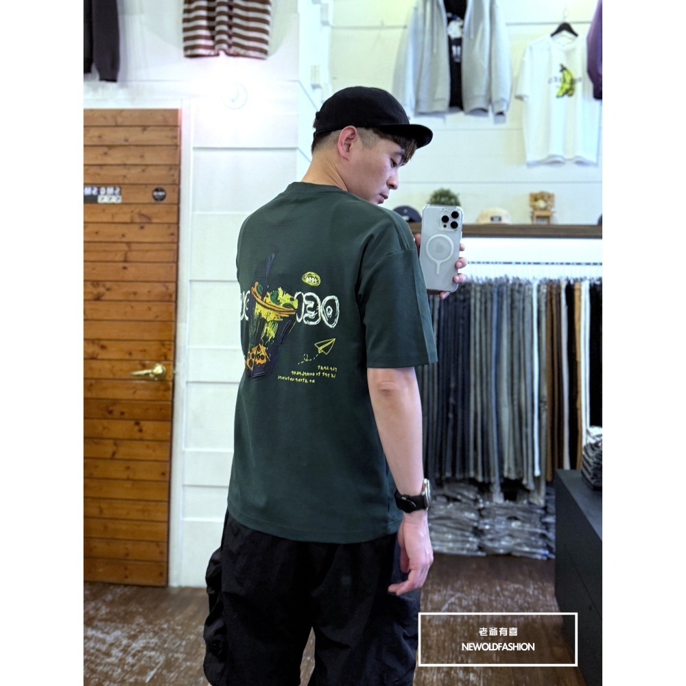 『新品上市』重磅D彩色珍奶短T(NOF2503N5016)-綠-細節圖5