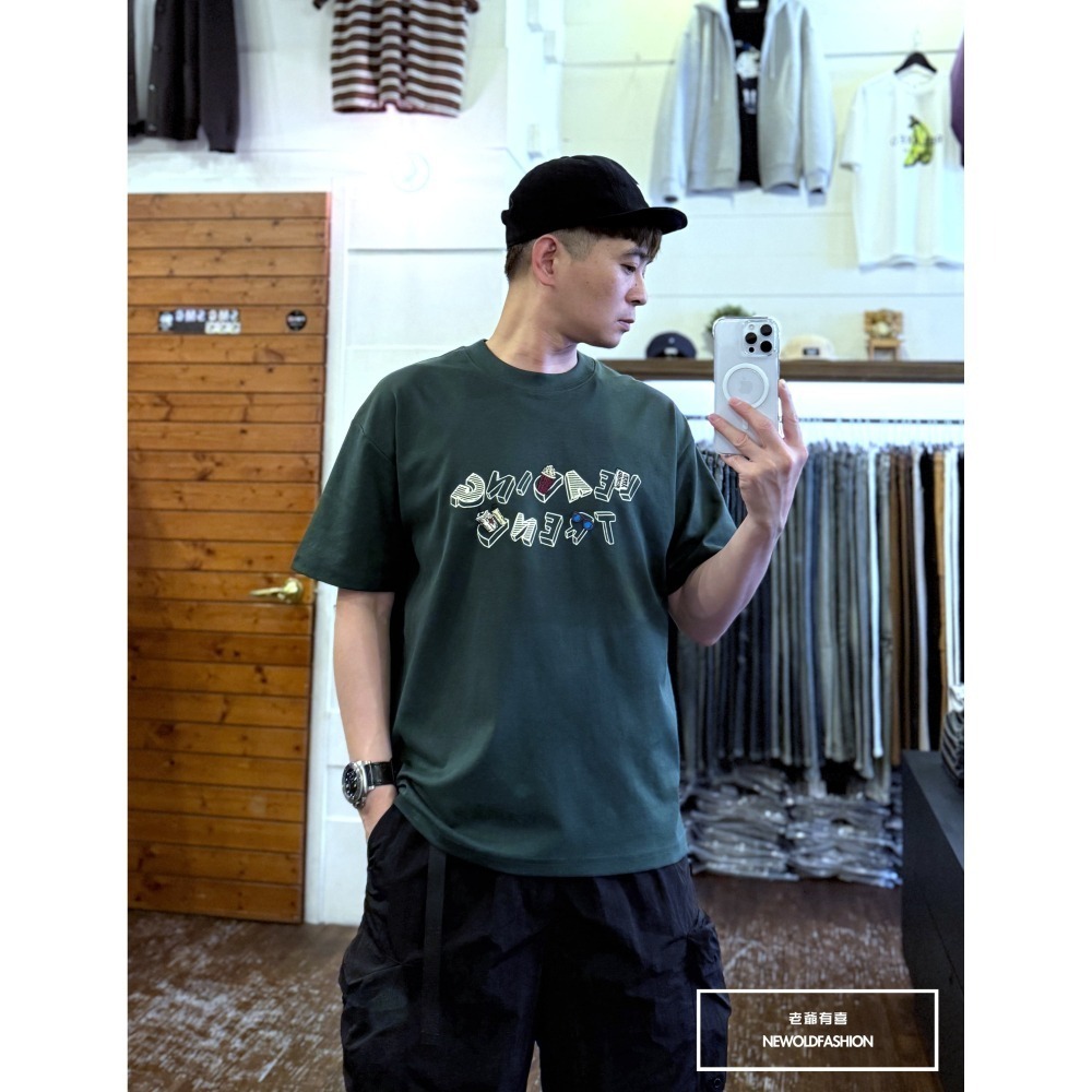 『新品上市』重磅斜紋墨鏡R短T(NOF2503N5053)-綠-細節圖6