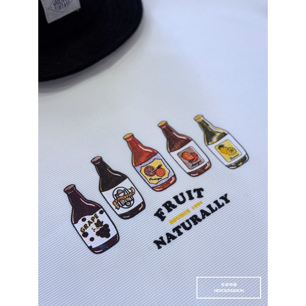 『新品上市』重磅Naturelly果汁短T(NOF2503N5063)-白-細節圖8