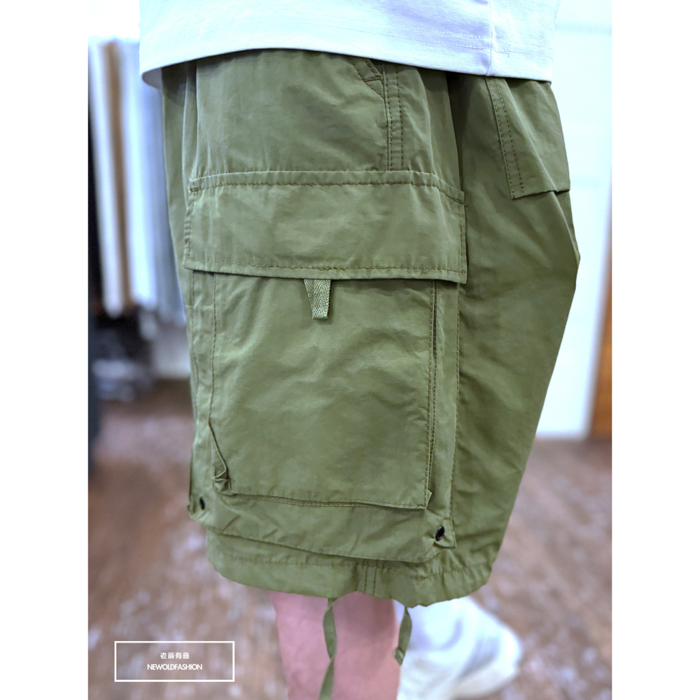 『新品上市』重磅雙層直口袋工裝短褲(NOF25029902)-軍綠-細節圖10