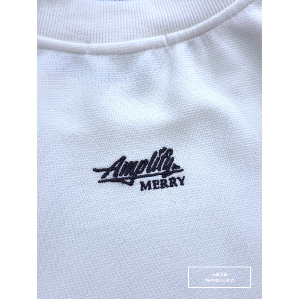 『新品上市』重磅Merry帽子男孩刺繡大學T-米(NOF2410G5036)-細節圖2