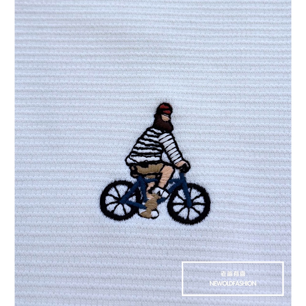 『新品上市』重磅紅帽特工bicycle刷毛大學T-米(NOF24111662)-細節圖10