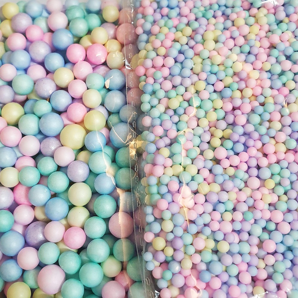 西西手工藝材料 馬卡龍發泡粒(大/小)約7g 寶麗龍 填充物 保麗龍球 填充顆粒 馬卡龍填充材料 禮物填充粒 滿額免運-細節圖2