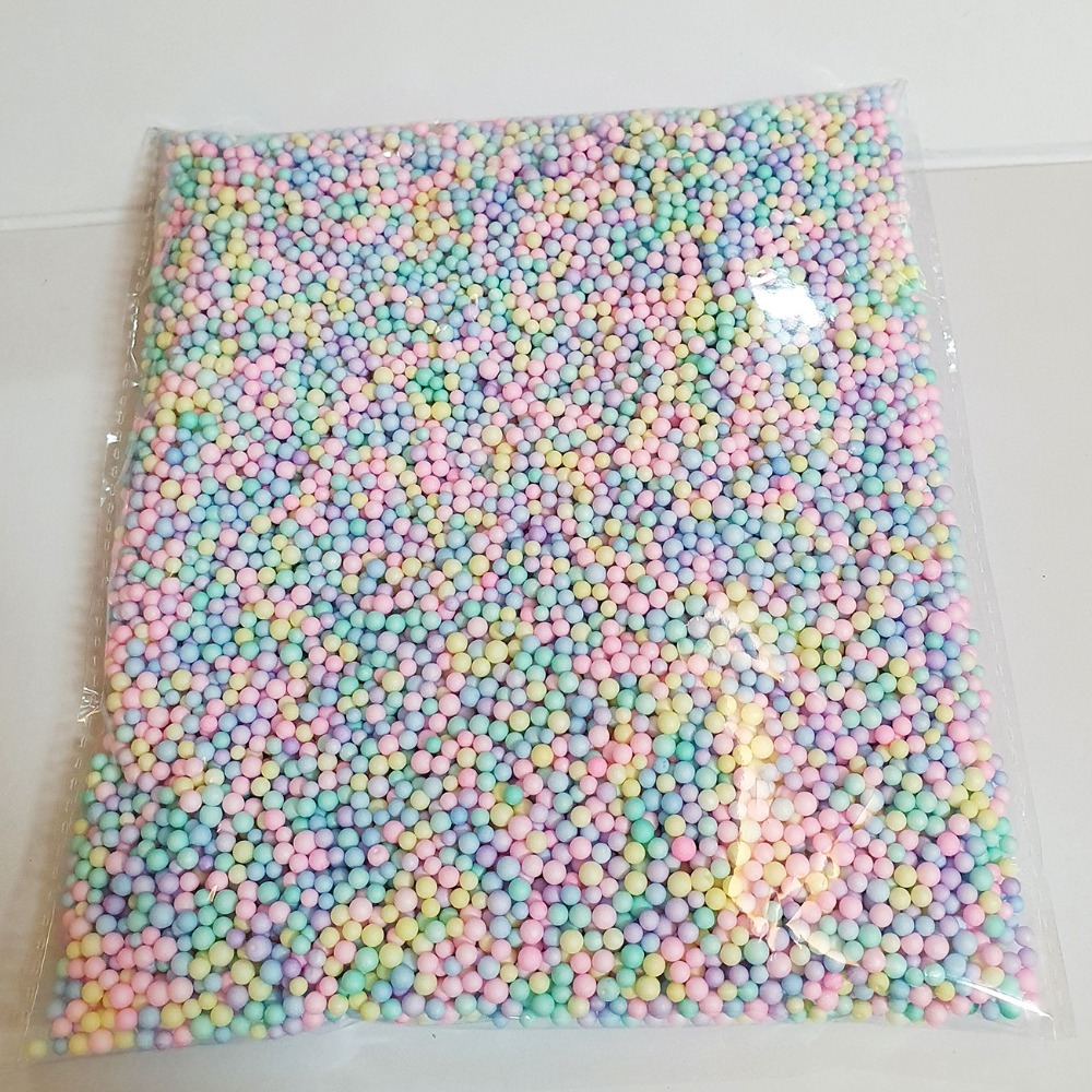 西西手工藝材料 馬卡龍發泡粒(大/小)約7g 寶麗龍 填充物 保麗龍球 填充顆粒 馬卡龍填充材料 禮物填充粒 滿額免運-細節圖3