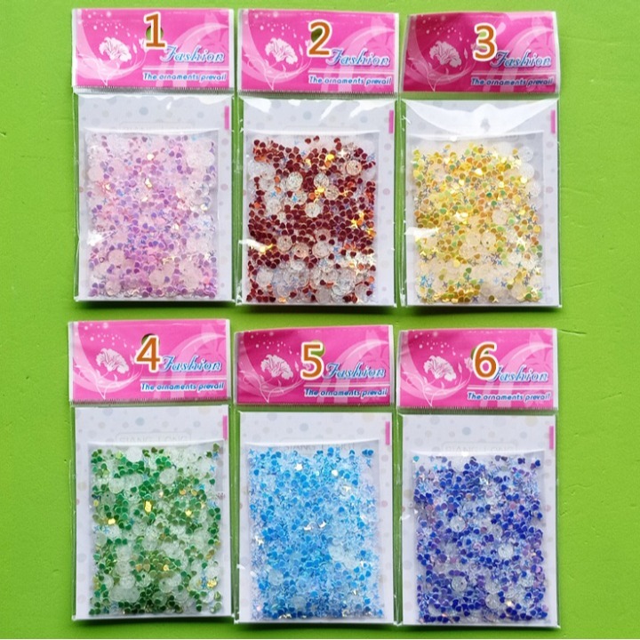 西西手工藝材料 26121 幻彩亮片系列#1(約10g) 小亮片 迷你亮片 咕卡亮片 美甲亮片 五彩亮片加彩 滿額免運-細節圖2