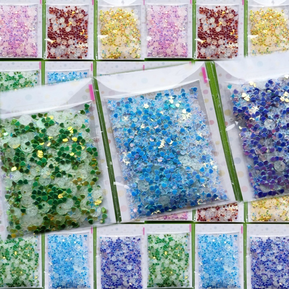 西西手工藝材料 26121 幻彩亮片系列#1(約10g) 小亮片 迷你亮片 咕卡亮片 美甲亮片 五彩亮片加彩 滿額免運-細節圖3