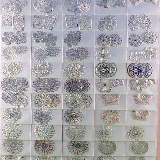 西西手工藝材料 24709 造型薄片(約17~55mm 步搖頭飾金屬花片 髮簪材料 雕花片金属片金鎖片 鳳冠 滿額免運-細節圖4