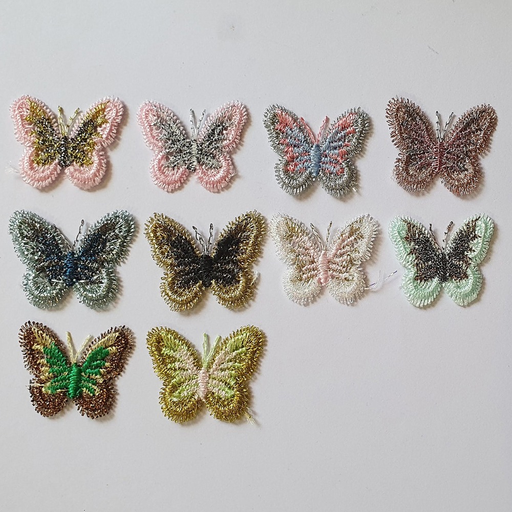 西西手工藝材料 26230 古風刺繡蝴蝶(3入)約3x2.5cm 電繡布貼 臂章刺繡貼片 刺繡布貼 刺綉布貼 滿額免運-細節圖3