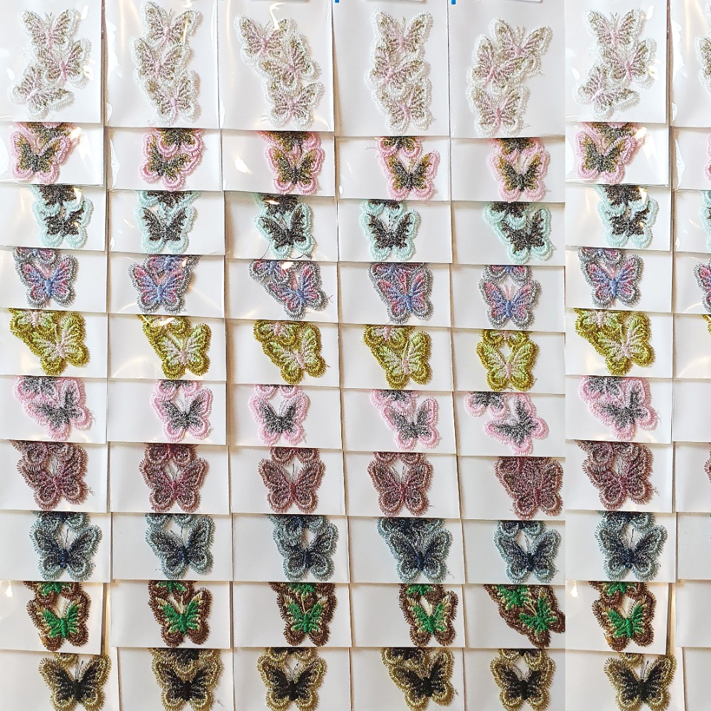 西西手工藝材料 26230 古風刺繡蝴蝶(3入)約3x2.5cm 電繡布貼 臂章刺繡貼片 刺繡布貼 刺綉布貼 滿額免運-細節圖4