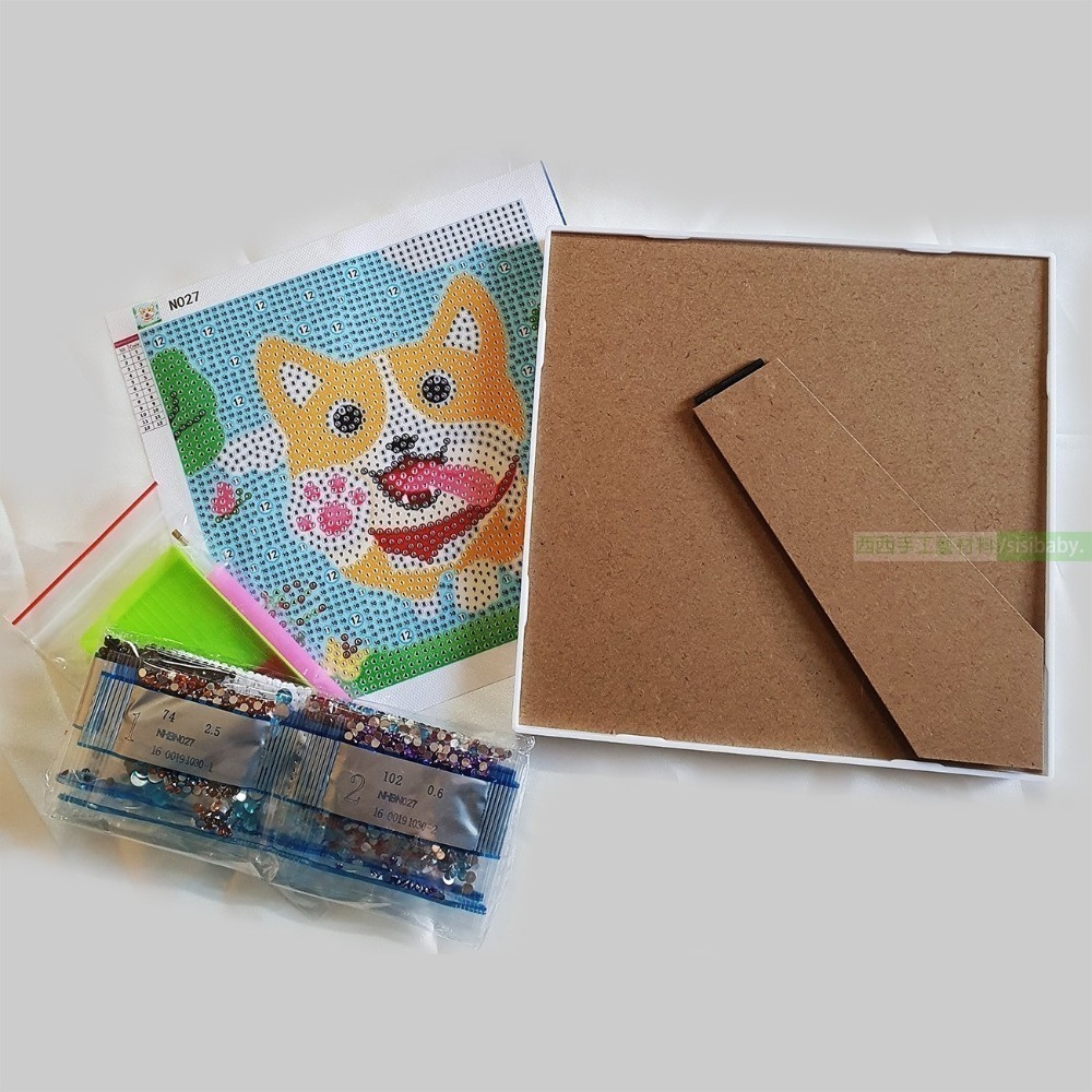 西西手工藝材料 26102 DIY帶框鑽石畫(1包)多款 點鑽畫 水鑽畫 相框鑽石貼畫 貼鑽畫 粘貼畫 黏貼畫 滿額免運-細節圖2