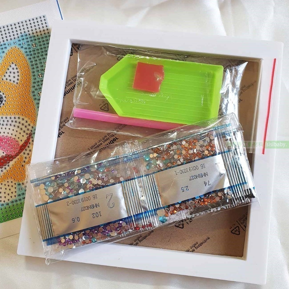 西西手工藝材料 26102 DIY帶框鑽石畫(1包)多款 點鑽畫 水鑽畫 相框鑽石貼畫 貼鑽畫 粘貼畫 黏貼畫 滿額免運-細節圖8