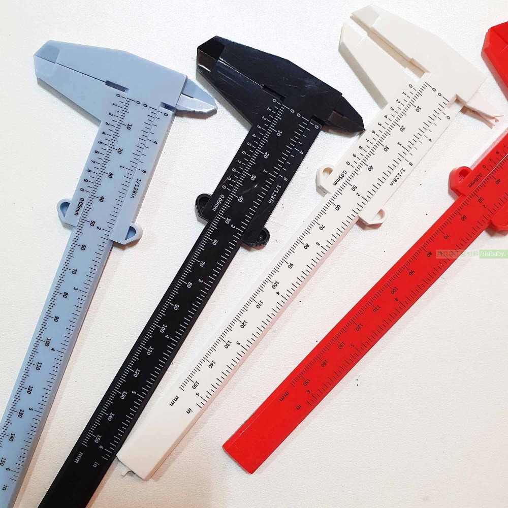 西西手工藝材料 25828 簡易式卡尺(1入) 測量內徑 游標卡尺 塑膠卡尺 游標尺 標卡尺 量尺 PVC卡尺 滿額免運-細節圖2