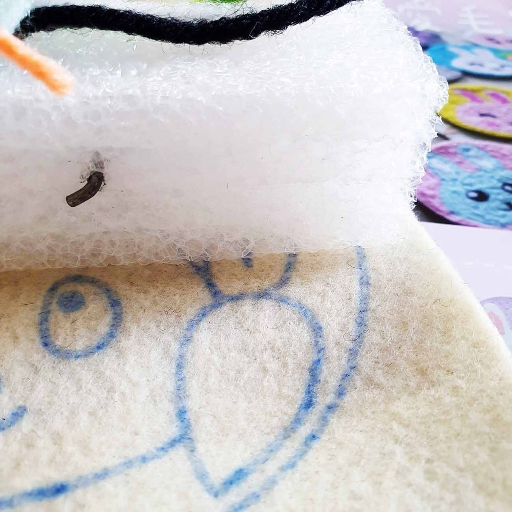 西西手工藝材料 25301 DIY可愛毛線氈(杯墊)多款 貓掌兔子柴犬 毛線戳戳樂 毛氈 墊杯墊 墊鍋墊碗隔熱 滿額免運-細節圖3