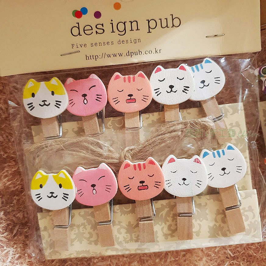 西西手工藝材料 24988 造型木夾子(10入) 裝飾木夾子 木製夾子 照片牆 零食夾 木頭夾 照片夾 相片夾 滿額免運-細節圖4