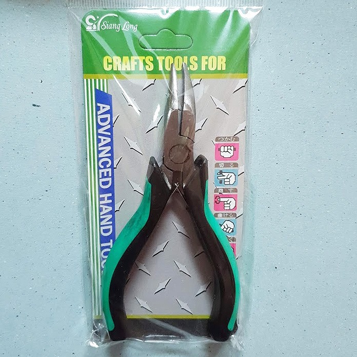 西西手工藝材料 25490 TU-彎嘴鉗(無齒) 無牙夾鉗 珠寶鉗 模型鉗 模形鉗 迷你鉗子作業鉗 彎頭尖嘴鉗 滿額免運-細節圖2