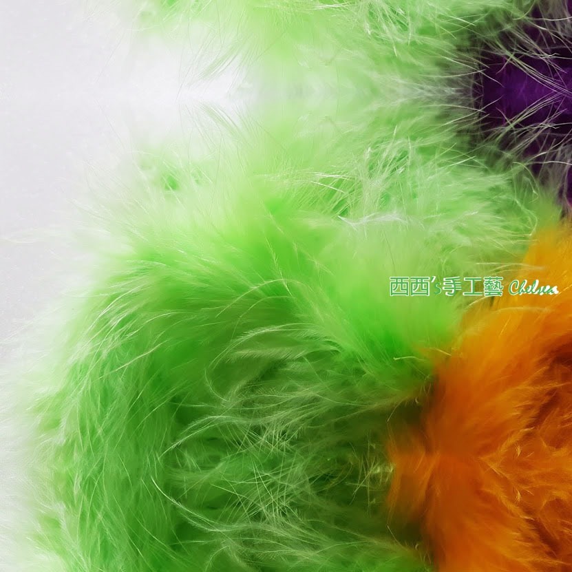 西西手工藝材料 條狀羽毛-加金(約100cm/約200cm)多色 羽毛條 絨毛條 服裝材料 舞台材料 天然羽毛 滿額免運-細節圖3