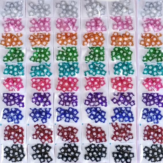 西西手工藝材料 24669 精緻花鑽系列#04蝴蝶(約12入)約12mm 壓克力鑽 平底鑽貼飾 貼鑽水晶美甲水鑽蝴蝶鑽-細節圖3