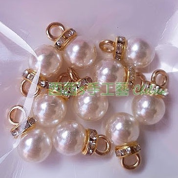 24539 加鑽掛珠吊墜8mm(10入)