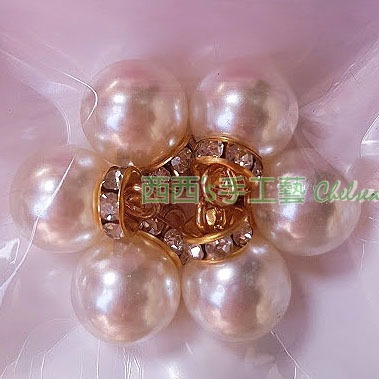 24539 加鑽掛珠吊墜12mm(6入)