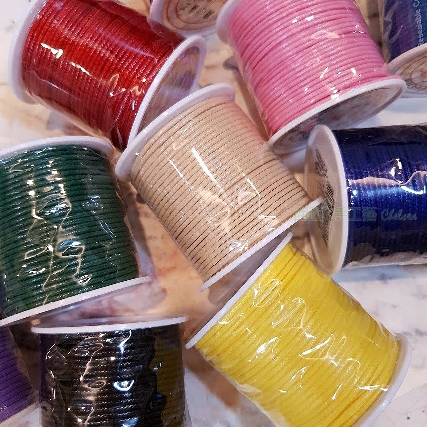 西西手工藝材料 24440 韓國蠟線1.5mm(約1000cm) 蠟繩 仿皮繩編織線 手環編織手鍊 項鍊編織繩 滿額免運-細節圖2