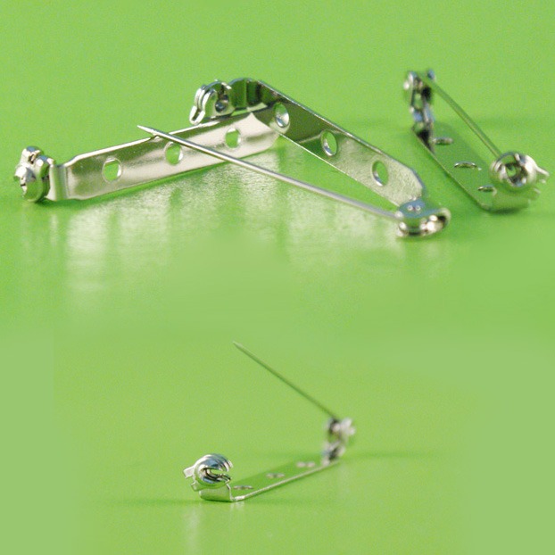 西西手工藝材料 安全扣針(5規格) 有座別針 安全胸針 安全別針 有座胸針 簡易胸針 別針座 底座胸針 扣針 滿額免運-細節圖2