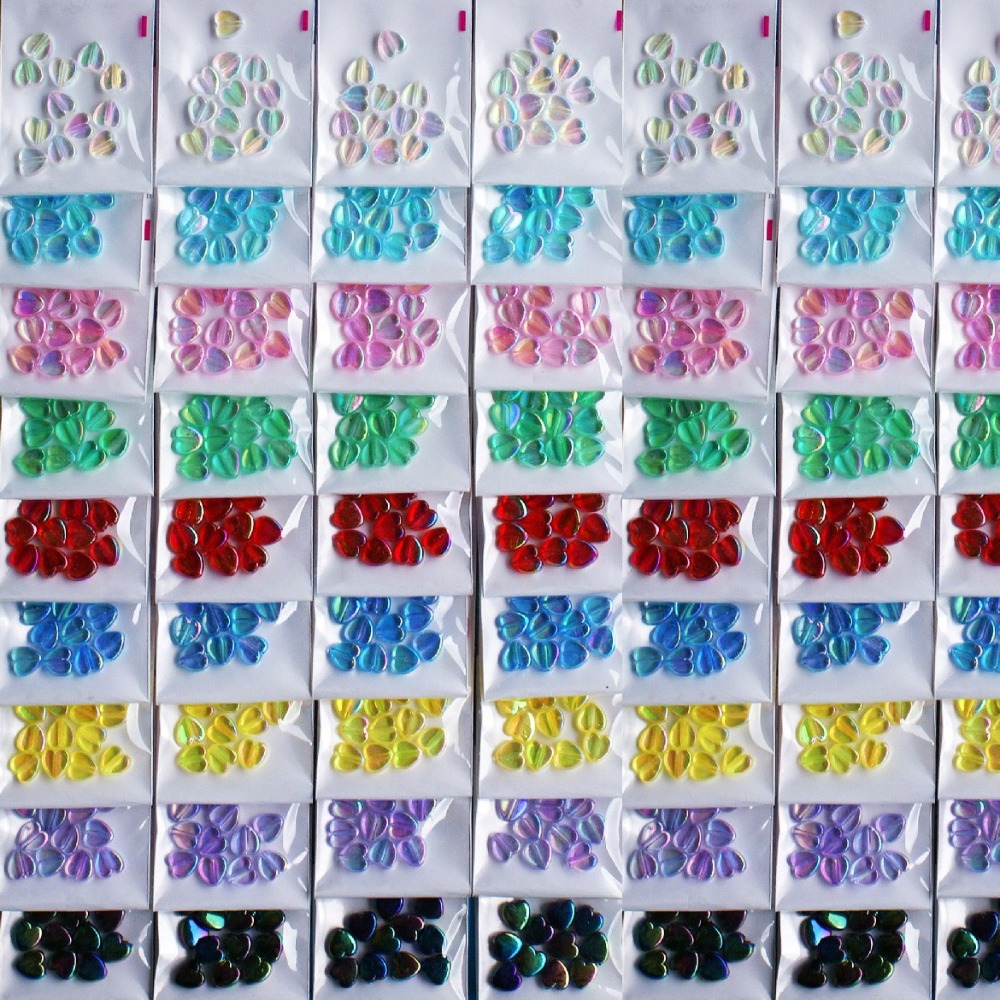 西西手工藝材料 28001-27 9mm加彩桃心珠(12入) 愛心珠 串珠手鍊項鍊 珠鍊 珠鏈 珠簾 塑料珠 滿額免運-細節圖3