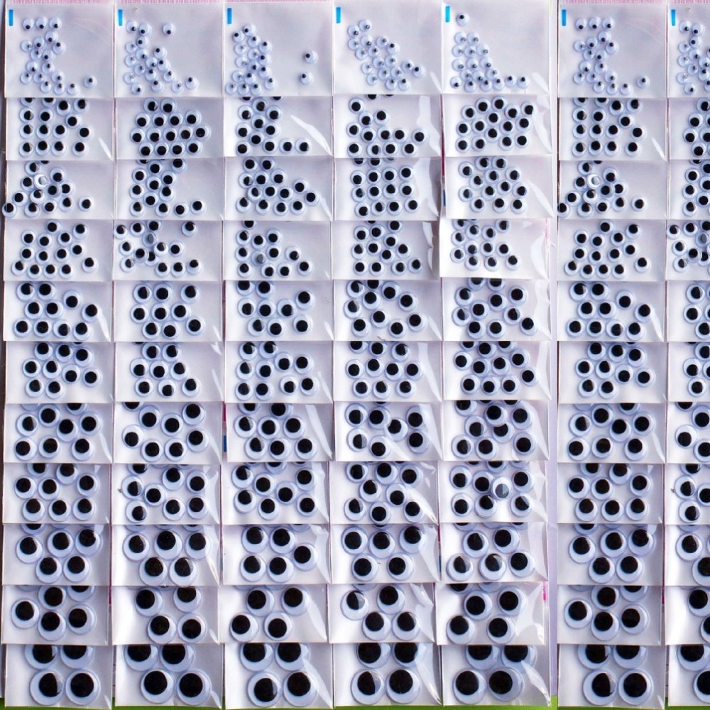 西西手工藝材料 活動黑白眼睛多規格 活動眼睛可動 寵物石頭眼睛 塑料眼睛 玩偶眼睛假眼睛 娃娃眼 玩具眼睛配件 滿額免運-細節圖2