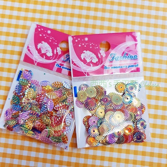 西西手工藝材料 23510 多彩亮片(約3g)11~20mm隨機 龜殼亮片有洞花亮片穿洞手縫舞臺服裝飾亮片雪花 滿額免運-細節圖5