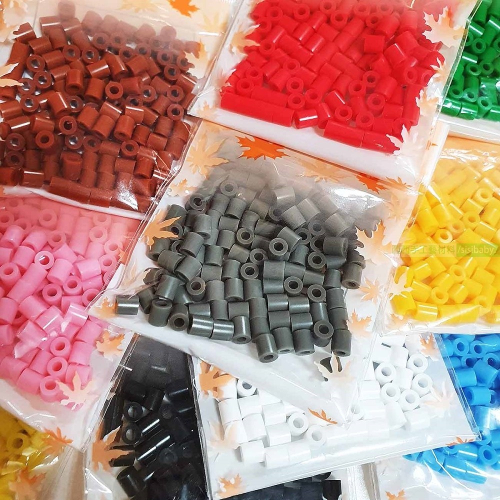 西西手工藝材料 (5mm膠珠用)膠珠補充包(約8g/約50g 大膠珠大拼豆 融合豆魔法豆豆 兒童DIY膠珠材料 滿額免運-細節圖3