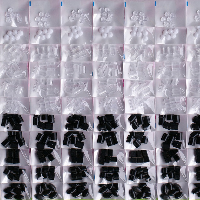 西西手工藝材料 30756 DIY髮飾配件(多款隨機) 髮圈扣 髮扣 髮飾扣 diy髮飾 皮筋扣 髮繩扣 c扣 滿額免運-細節圖2