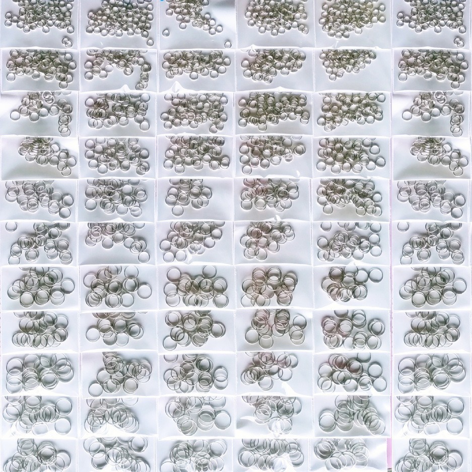 西西手工藝材料 五金配件1.5圈(鎳/多規格) 金屬鐵圈1圈半 連接圈 連結環 開口圈 O圈 平圈鎖圈鑰匙圈 滿額免運-細節圖2