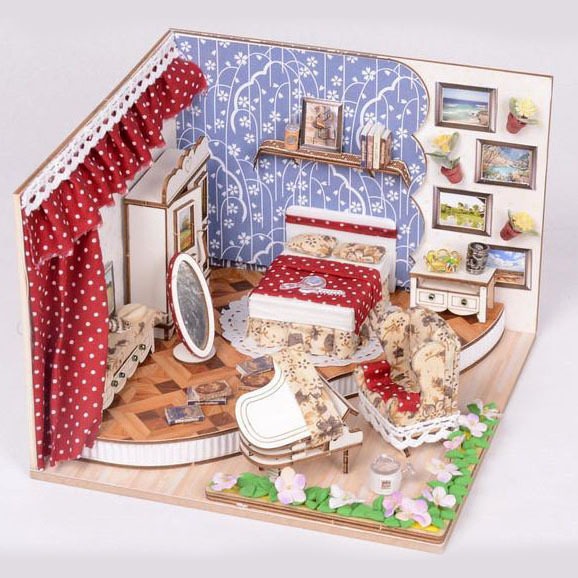 西西手工藝材料 61505 DIY迷你店鋪(多款) 袖珍屋模型屋小店舖 迷你屋DIY小屋 娃娃屋 房屋模型房子 滿額免運-細節圖2