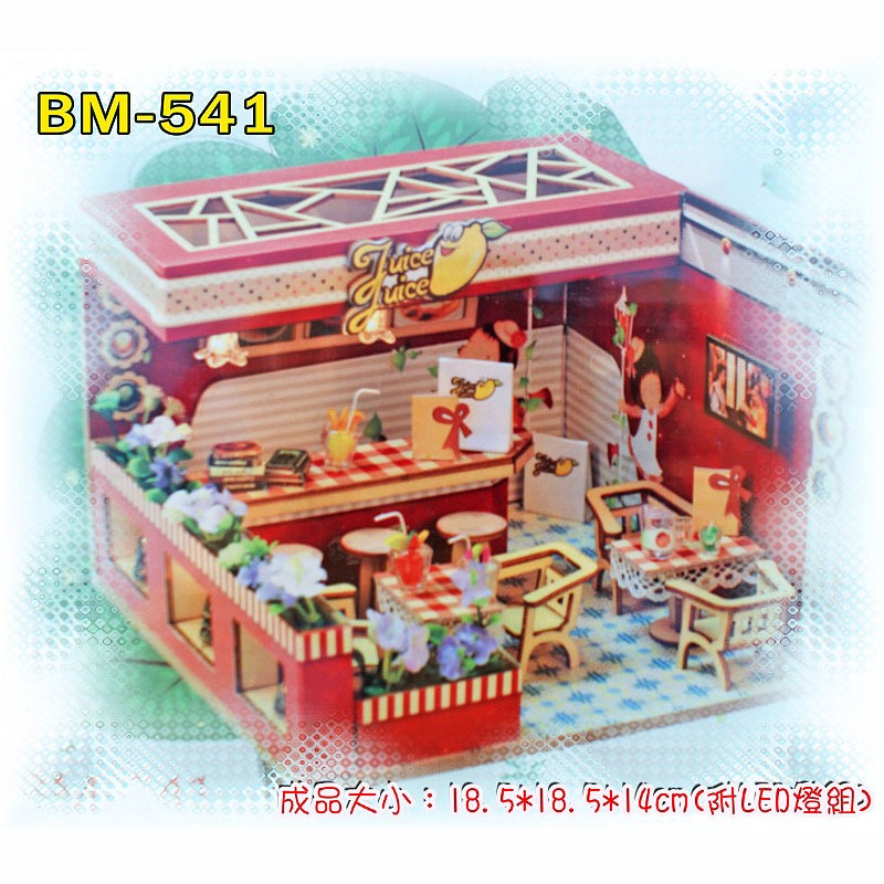 西西手工藝材料 61505 DIY迷你店鋪(多款) 袖珍屋模型屋小店舖 迷你屋DIY小屋 娃娃屋 房屋模型房子 滿額免運-細節圖5
