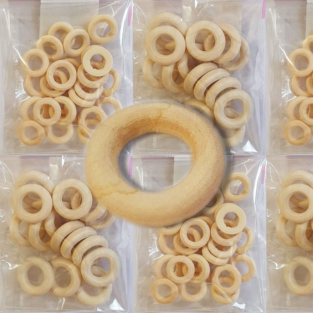 西西手工藝材料 木環(內徑約0.8cm~6.7cm) 捕夢網圓環原木圈圈 幼兒園教具兒童體能玩具 包包提把圓圈 滿額免運-細節圖2