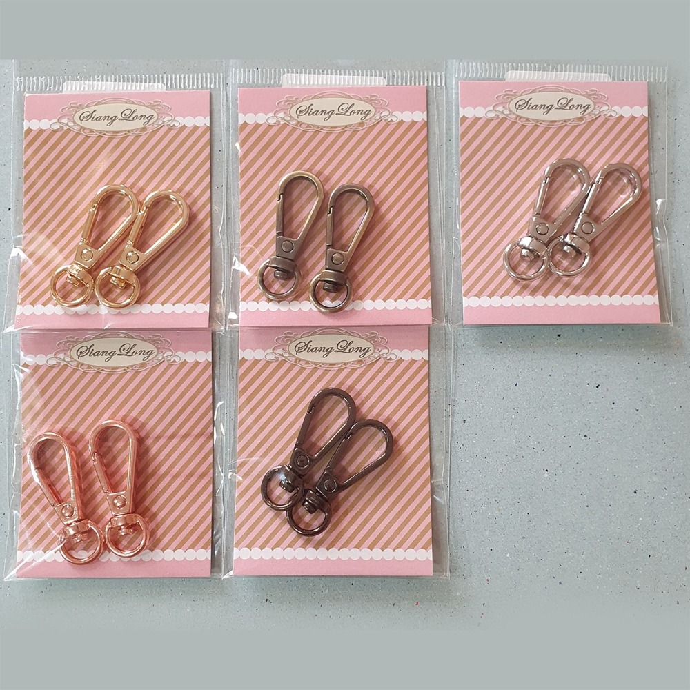 西西手工藝材料 26372 小板扣環#2分(2入) 鑰匙圈旋轉扣 旋轉勾 金屬掛鉤 掛勾掛扣 包包五金屬扣鎖圈 滿額免運-細節圖2