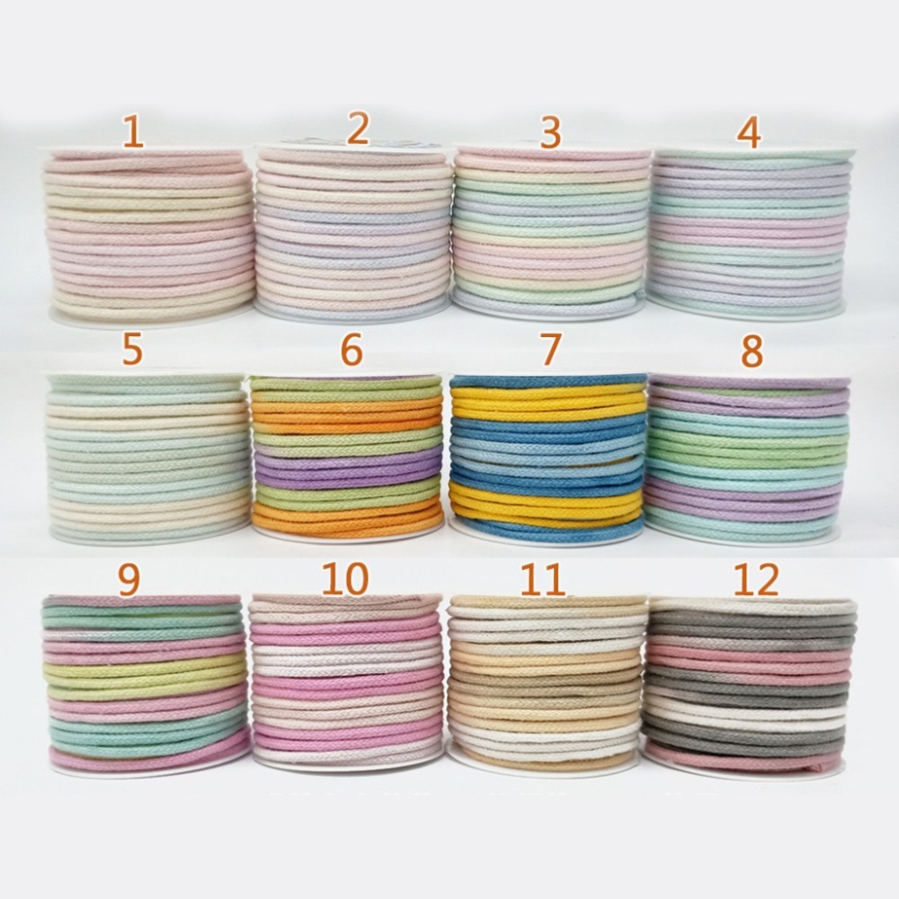 西西手工藝材料 26367 段染包心綿線#4(線徑4mm/長約480cm 包芯綿線 編織繩編織線 燈繩 棉繩線 滿額免運-細節圖2