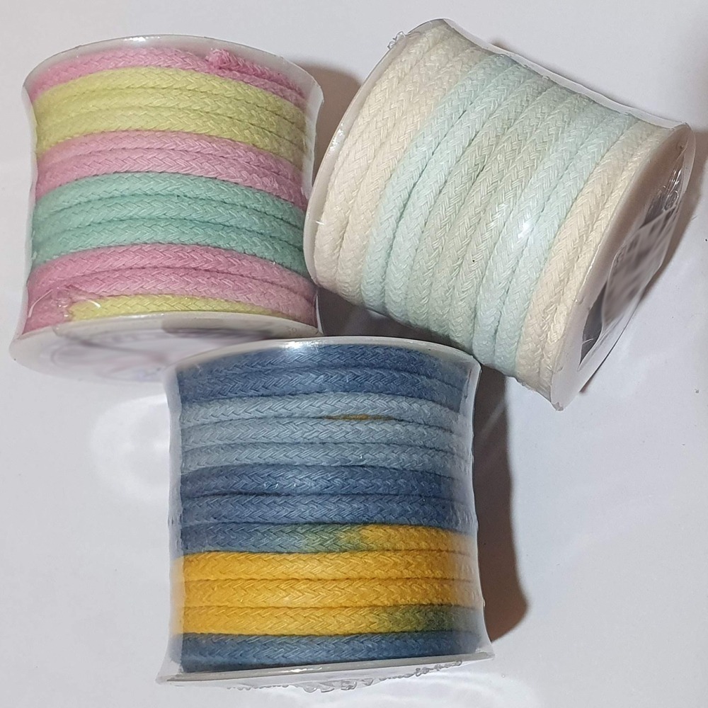 西西手工藝材料 26367 段染包心綿線#4(線徑4mm/長約480cm 包芯綿線 編織繩編織線 燈繩 棉繩線 滿額免運-細節圖3