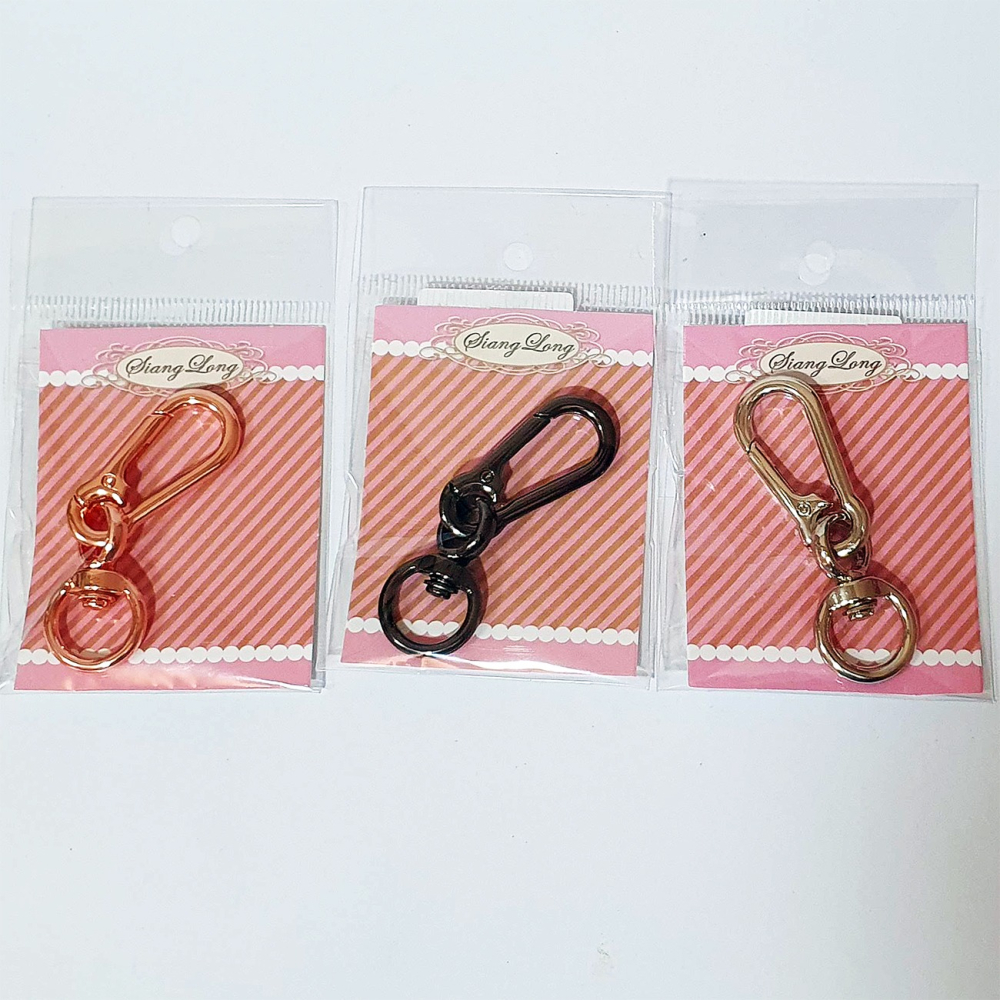 西西手工藝材料 26406 小號鑰匙扣(1入)長約6.2cm 小扣環小五金吊扣 旋轉勾 掛鉤金屬扣 旋轉扣鎖扣 滿額免運-細節圖2