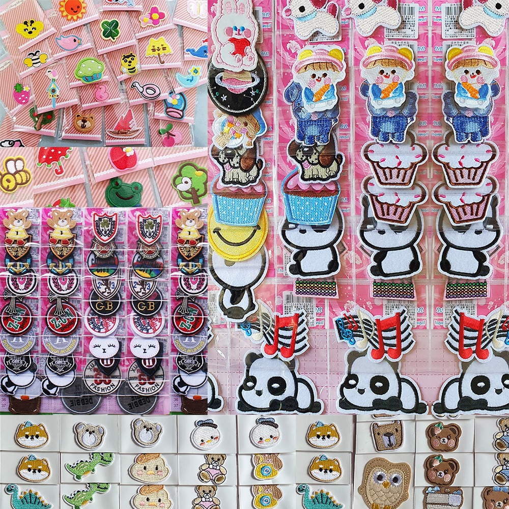 西西手工藝材料 61355 造型牛仔布貼(1入)約2cm~4cm隨機 臂章刺繡徽章 電繡動物貼布 拼布補丁貼片 滿額免運-細節圖3