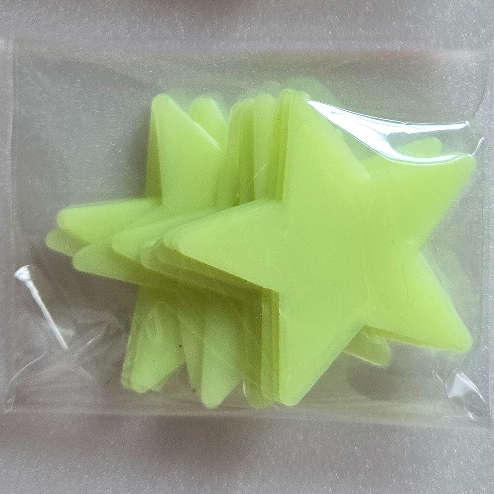 61980 夜光星星貼片(直徑約5.5cm)約12入