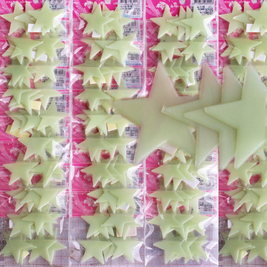 28224 夜光星星貼片44mm(4入)