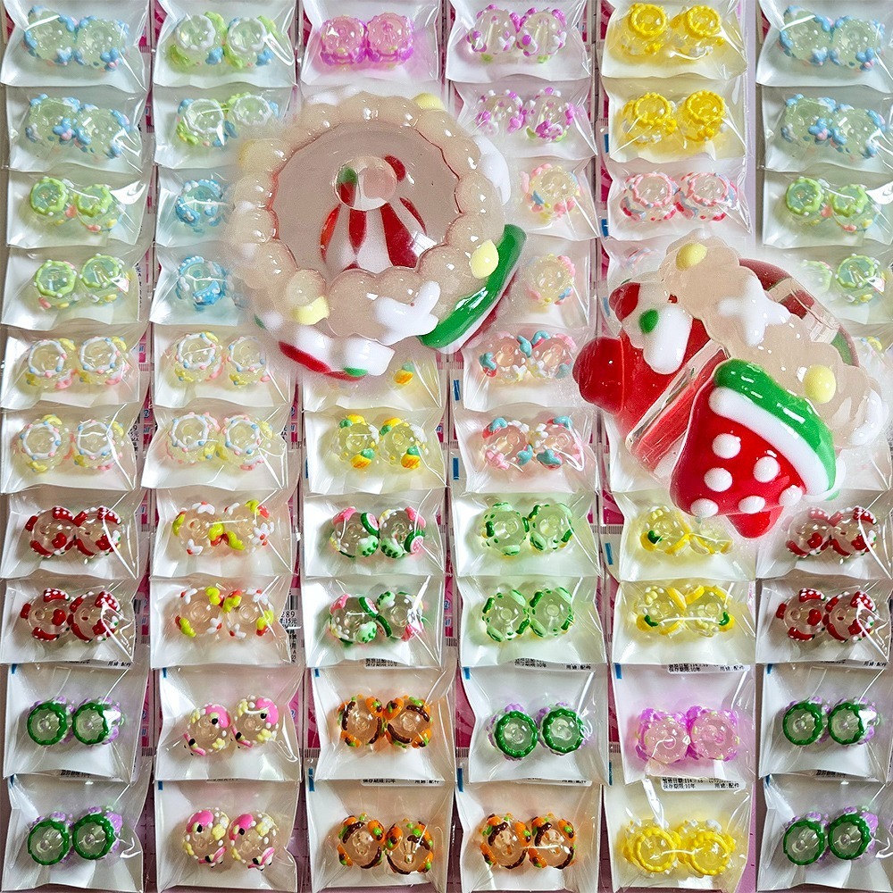 西西手工藝材料 滴油珠系列(約2入)款式隨機 訓練珠子兒童早教材料DIY串珠項鏈 大珠子項鍊手鏈油珠手鍊手環 滿額免運-規格圖5