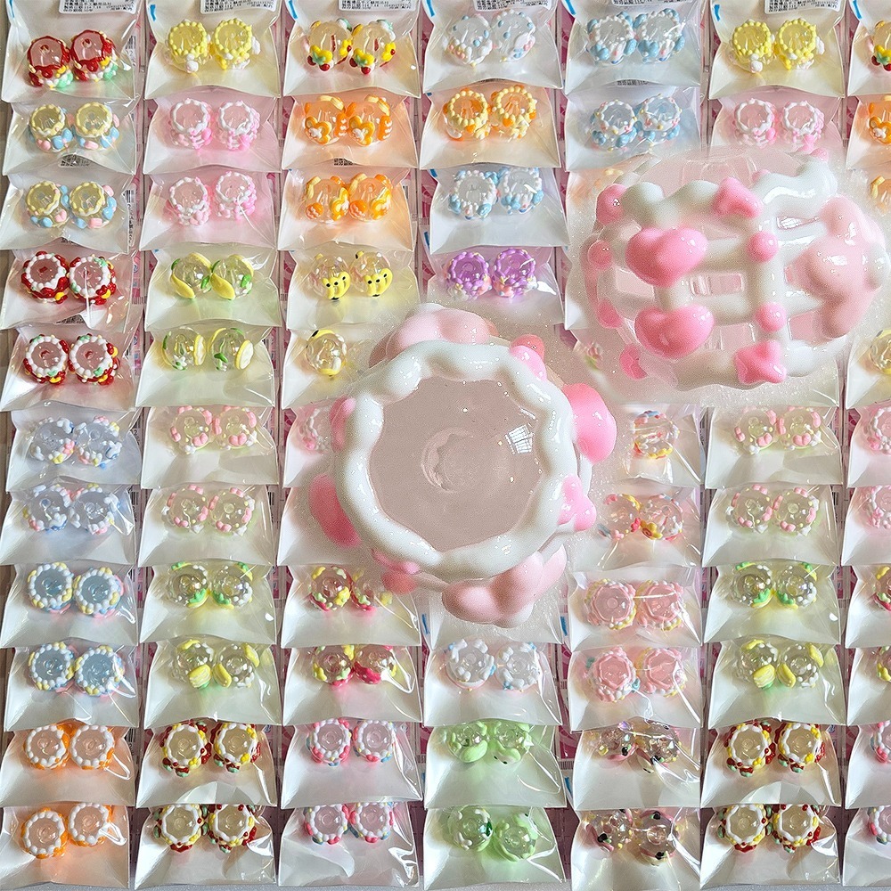 26830 滴油珠系列#04透明(約2入)約直徑14mm款式隨機