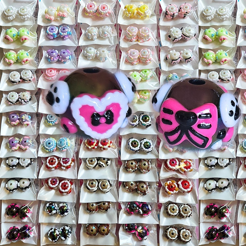 26829 滴油珠系列#03加彩(約2入)約直徑15mm款式隨機