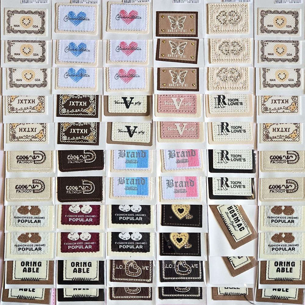 西西手工藝材料 26891 時尚布標(1入)約長4.5x高3cm 直式布標橫式 直式標籤布標 包邊帶橫式商標帶 滿額免運-細節圖4